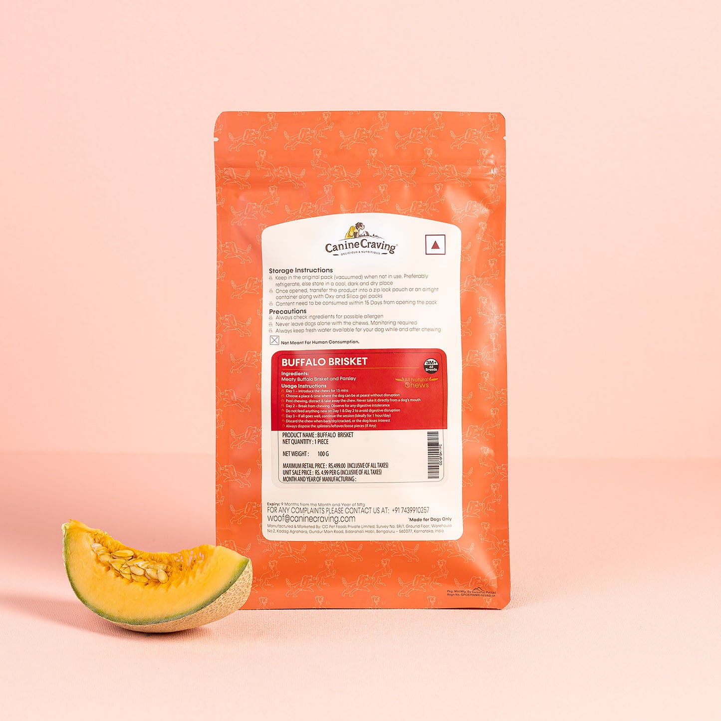Canine Craving Dehydrated Buffalo Brisket - 1 pcs