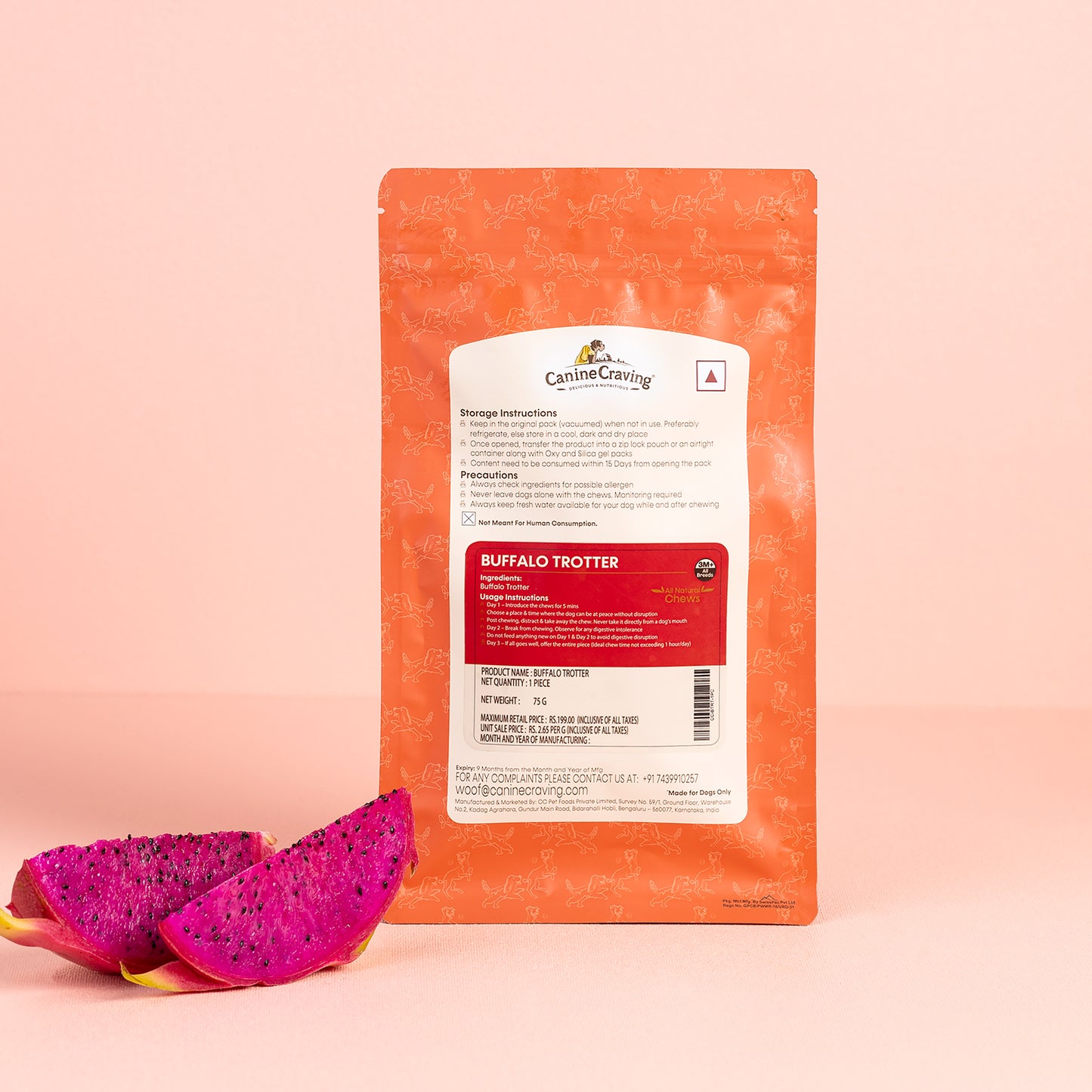 Buffalo Trotter for Dogs (Dehydrated)