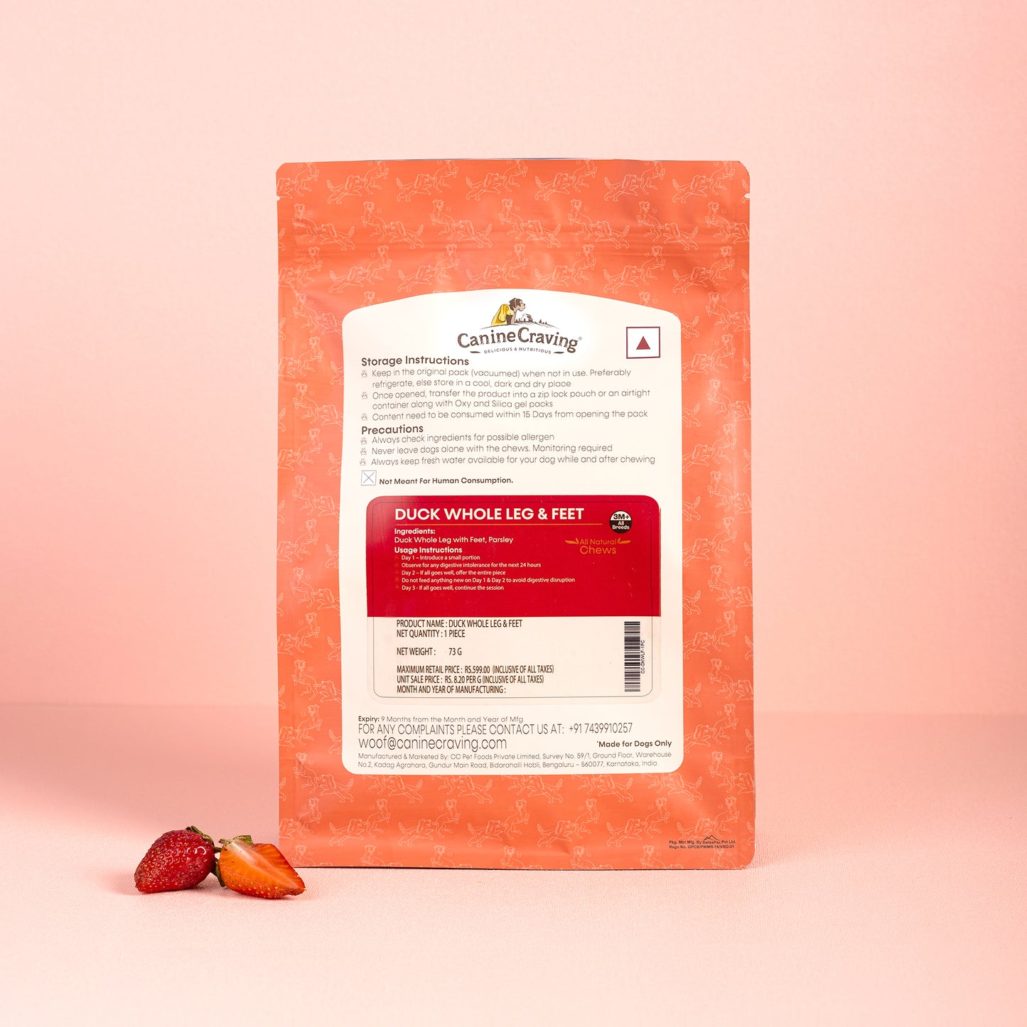 Canine Craving Dehydrated Whole Duck Legs - 1 pcs
