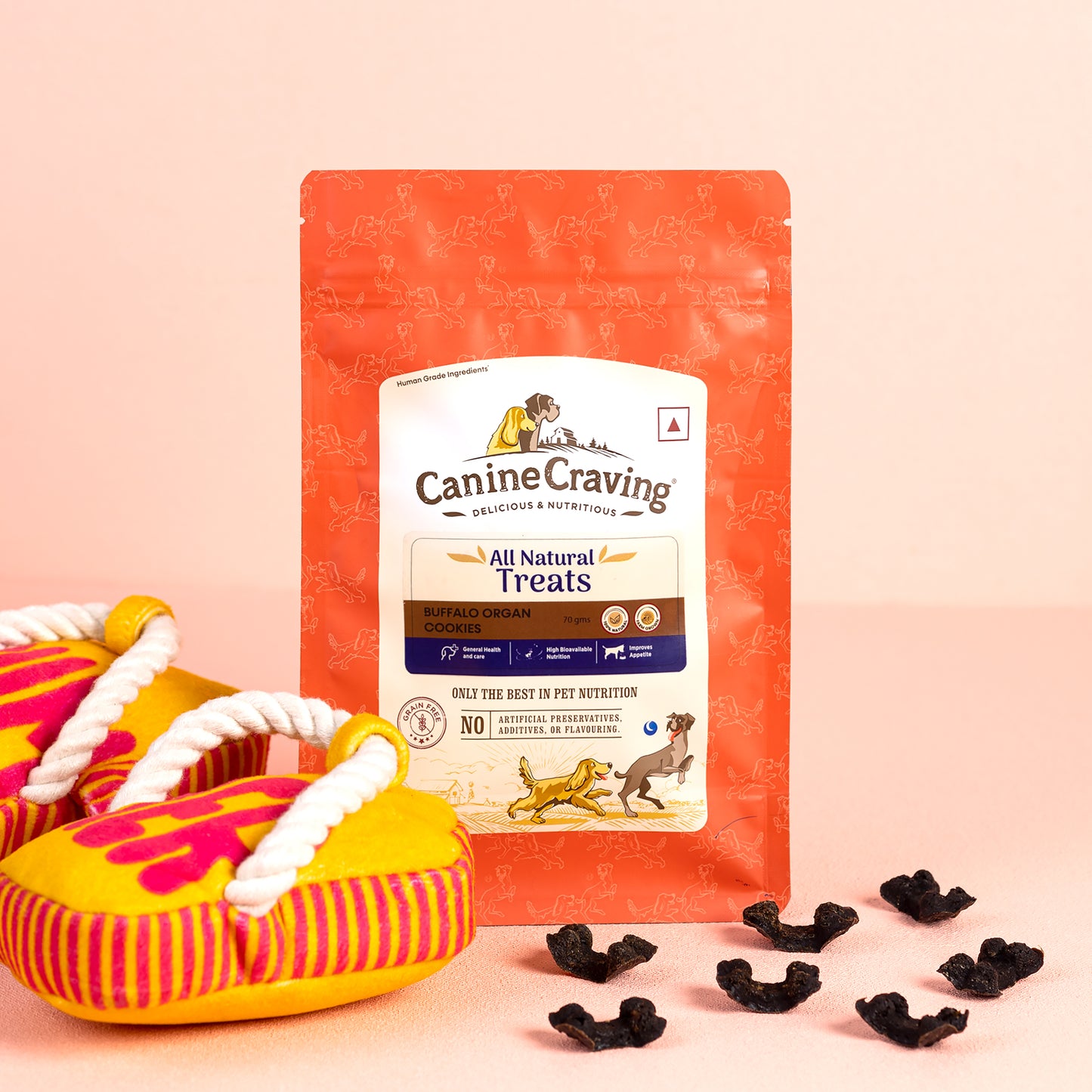 Canine Craving Dehydrated Buffalo Organ Cookies - 70g