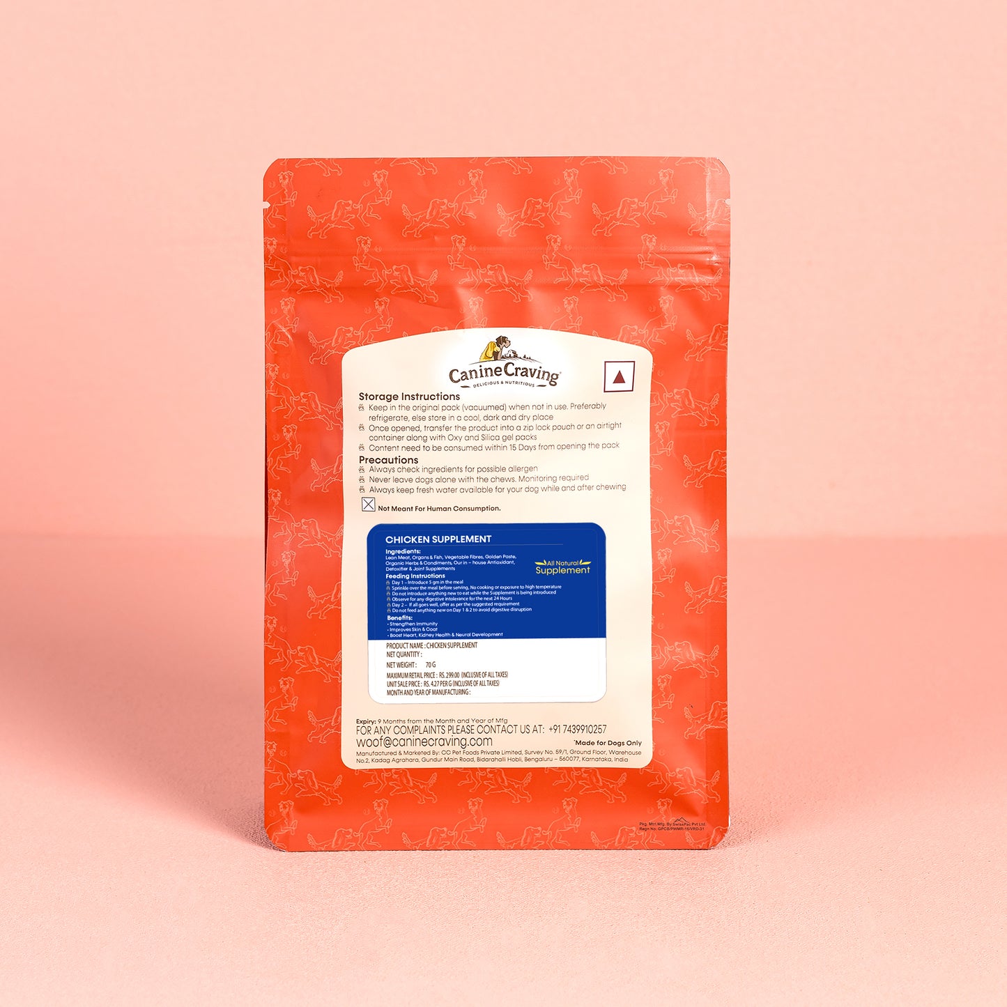 Canine Craving All In One Supplement - Chicken - 100g