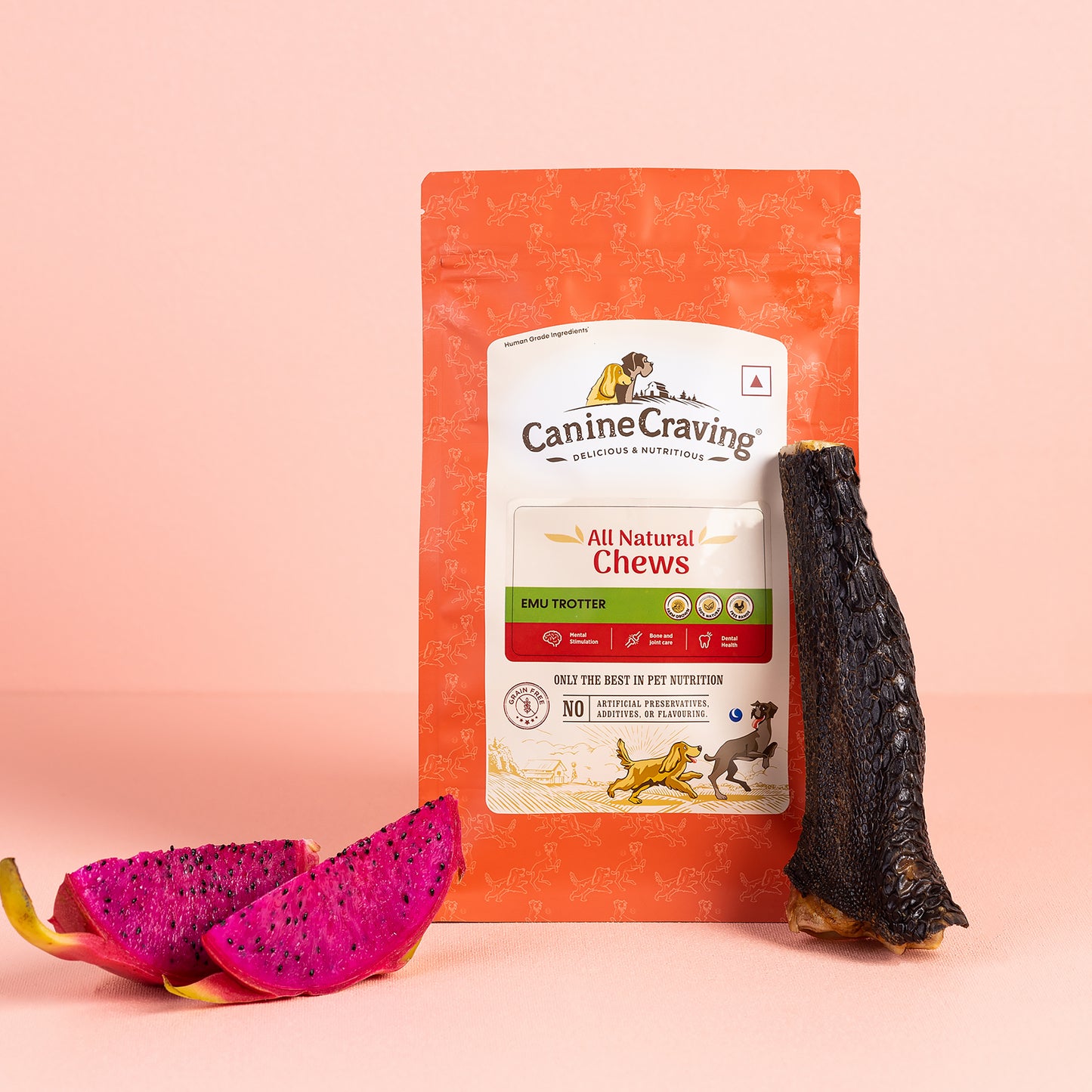 Canine Craving Dehydrated Emu Trotter - 1 pcs