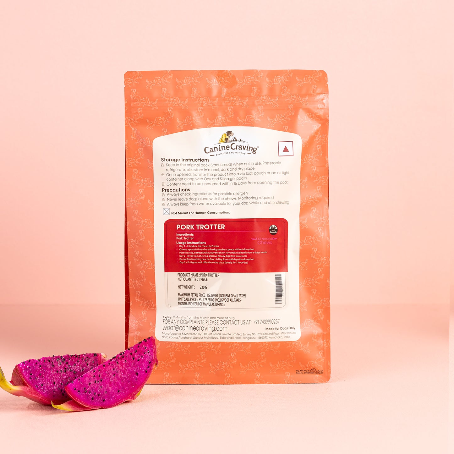 Canine Craving Dehydrated Pork Trotter - 1 pcs