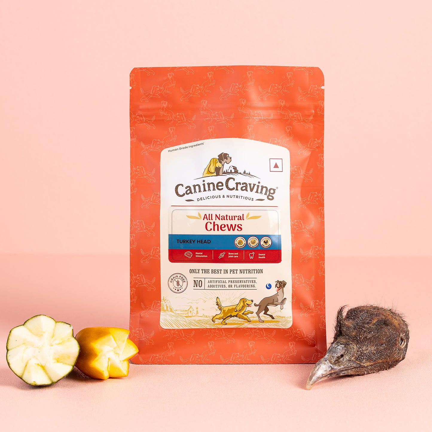 Canine Craving Dehydrated Turkey Head - 1 pc