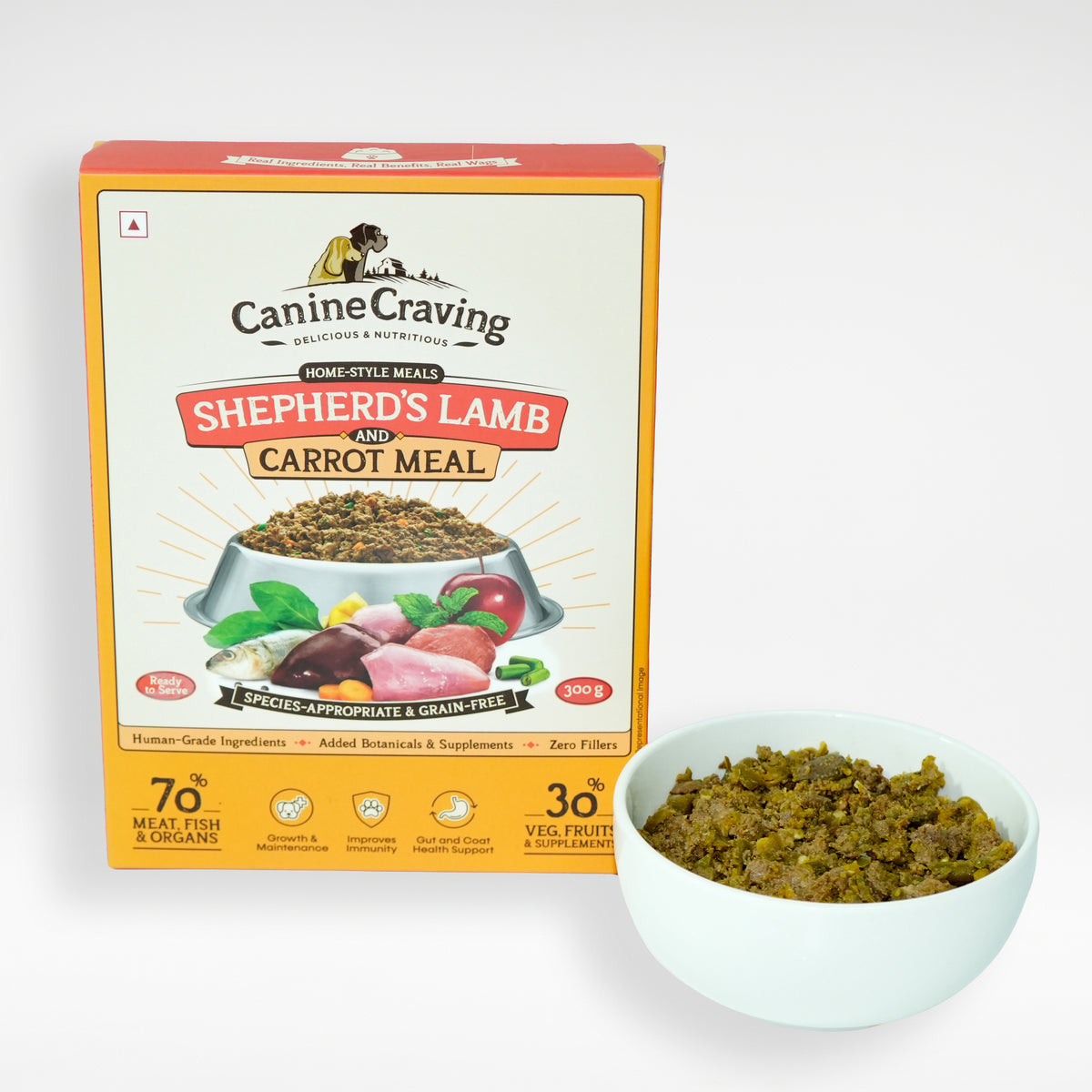 Shepherd's Lamb and Carrot Meal for Dogs (Fresh Meal)