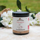 Eggshell Calcium Powder dog supplement powder close-up with wooden scoop