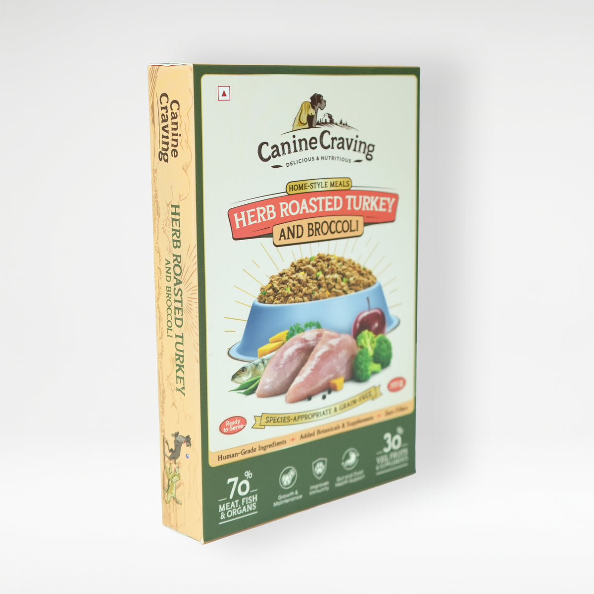 Herb Roasted Turkey and Broccoli for Dogs (Fresh Meal)