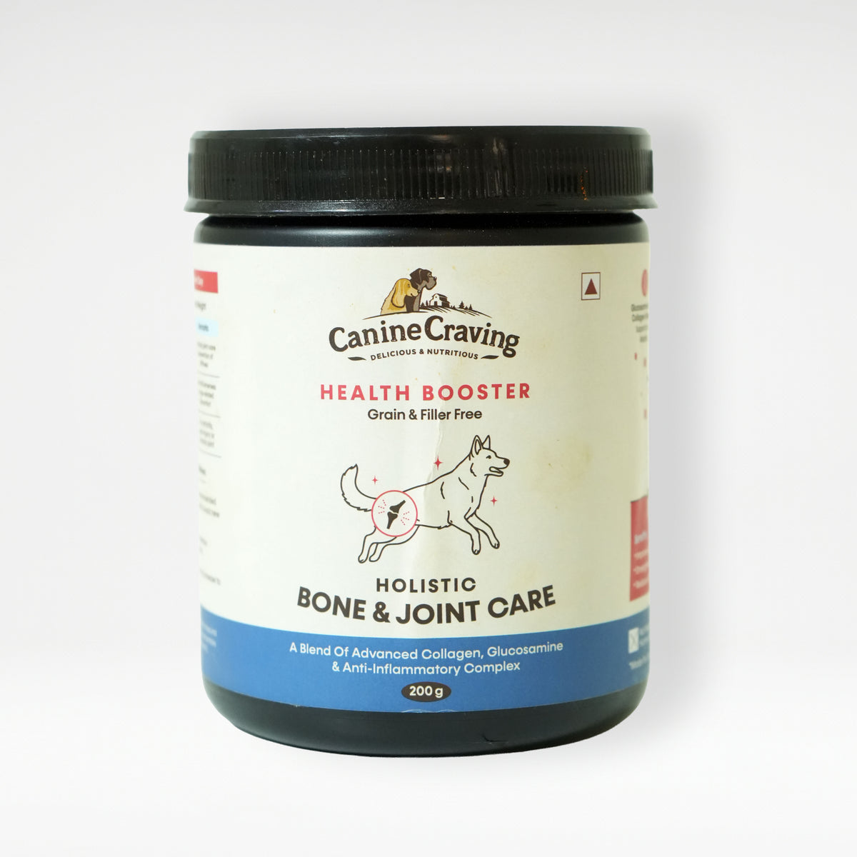Canine Craving Holistic Bone & Joint Care for dogs – front of 200 g jar