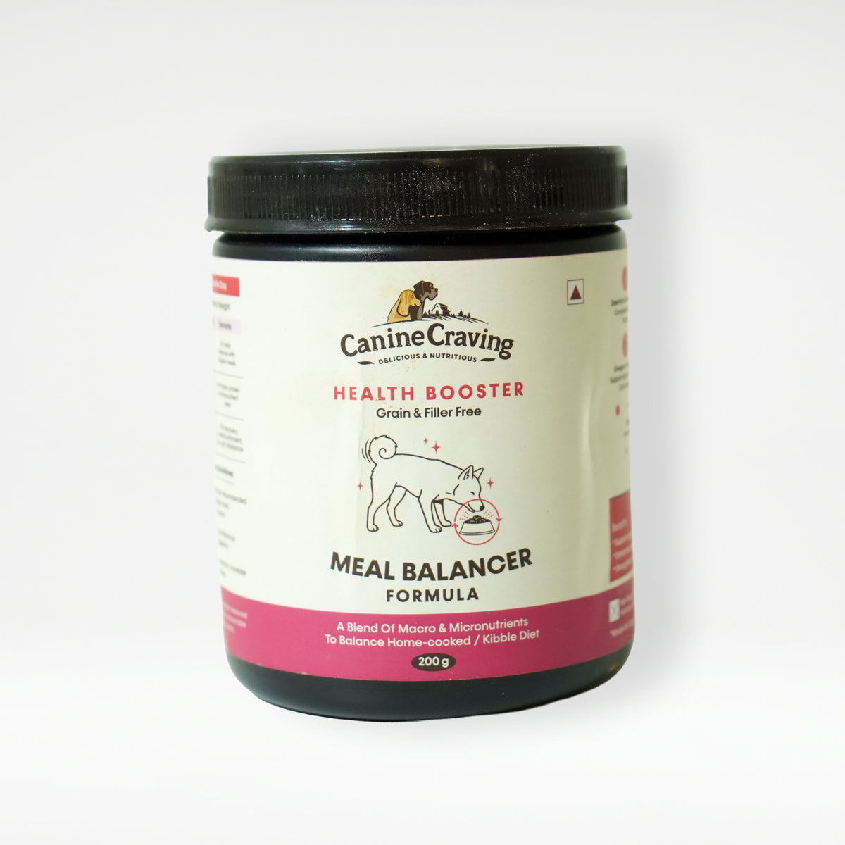 Canine Craving Meal Balancer Formula for dogs – front of 200 g jar