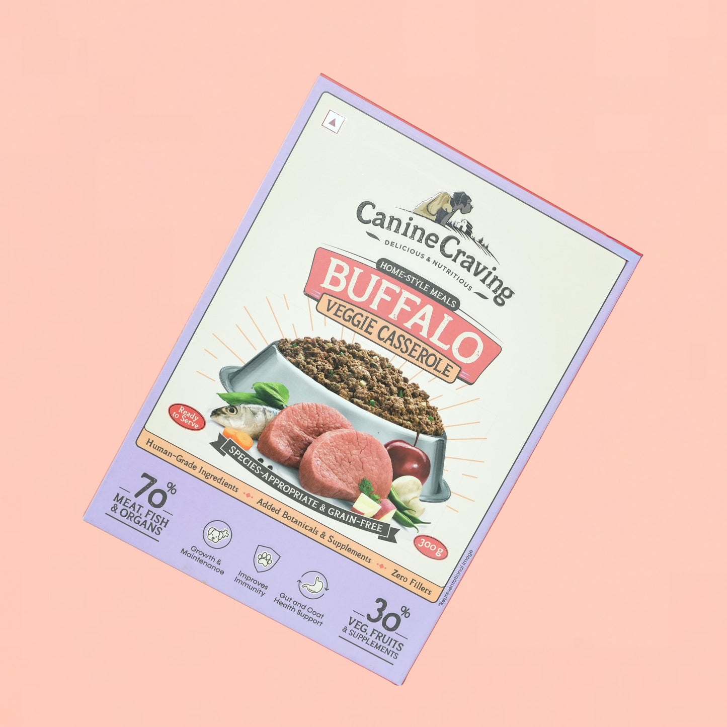 Buffalo Veggie Casserole for Dogs (Fresh Meals)