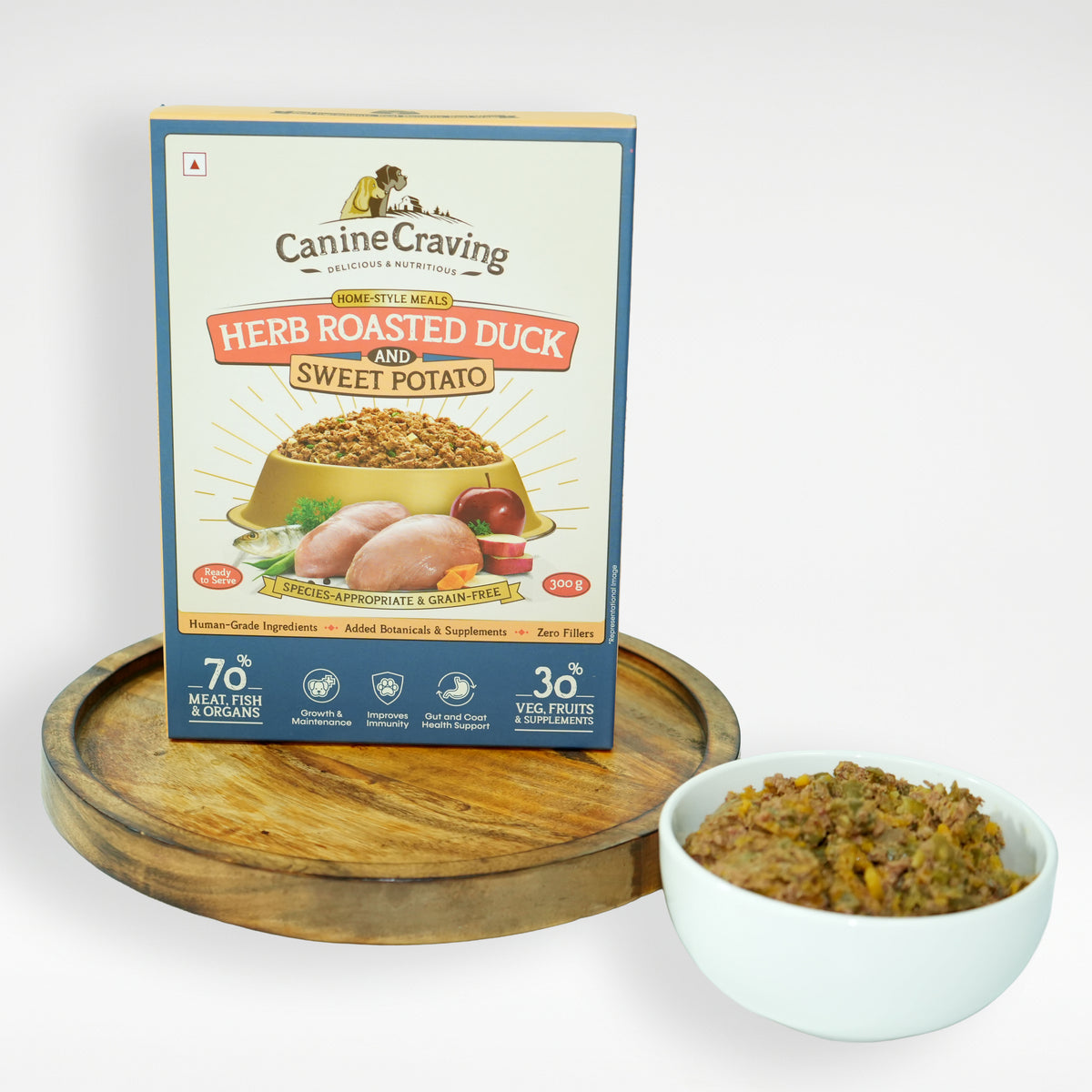 Herb Roasted Duck and Sweet Potato for Dogs (Fresh Meal)